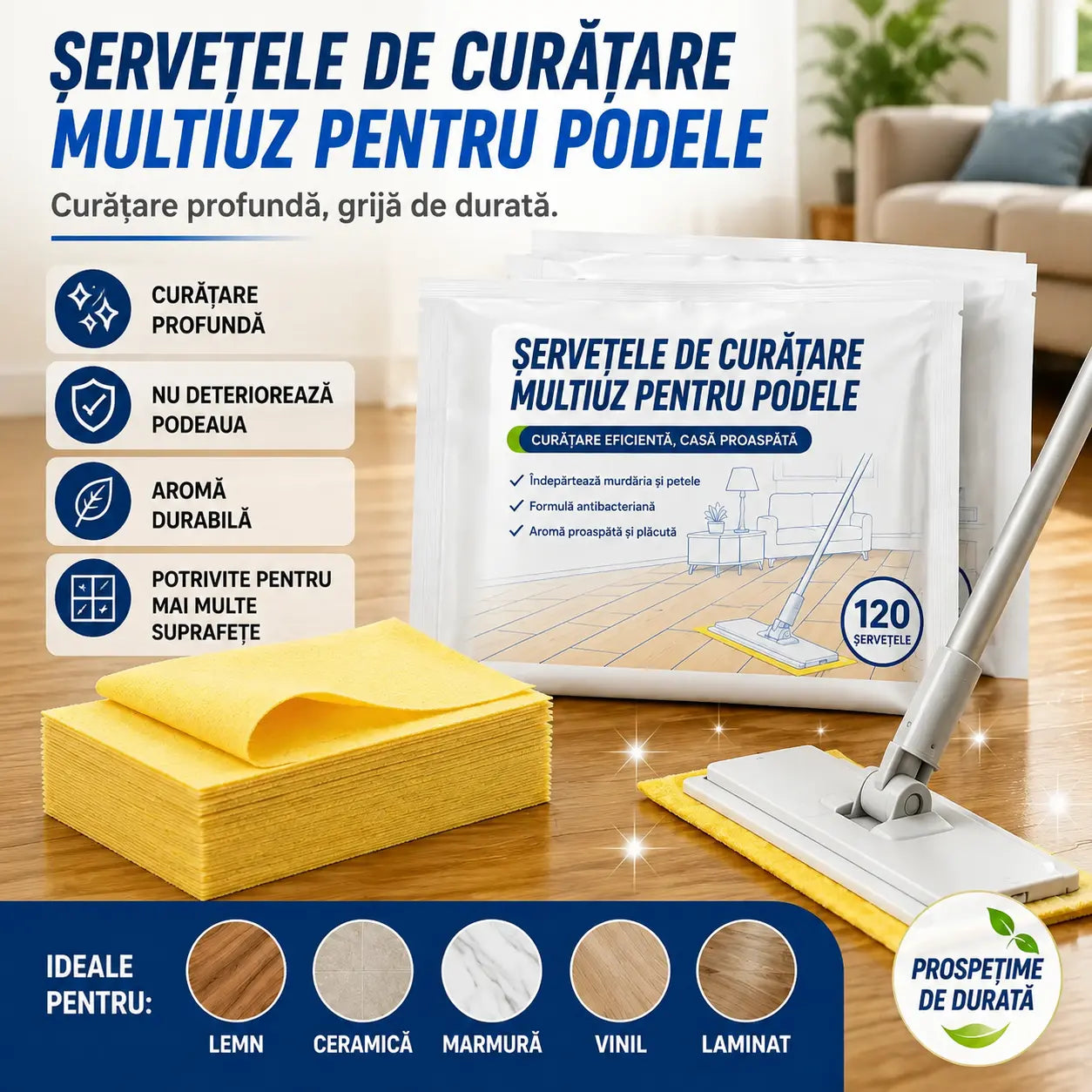 🧹【Cumpără 1 și primești 1 GRATUIT!】✨240 buc. tablete de curățare multifuncționale antibacteriene și dezodorizante ‖ Potrivite pentru lemn masiv, pardoseli laminate, gresie și pereții rulotei