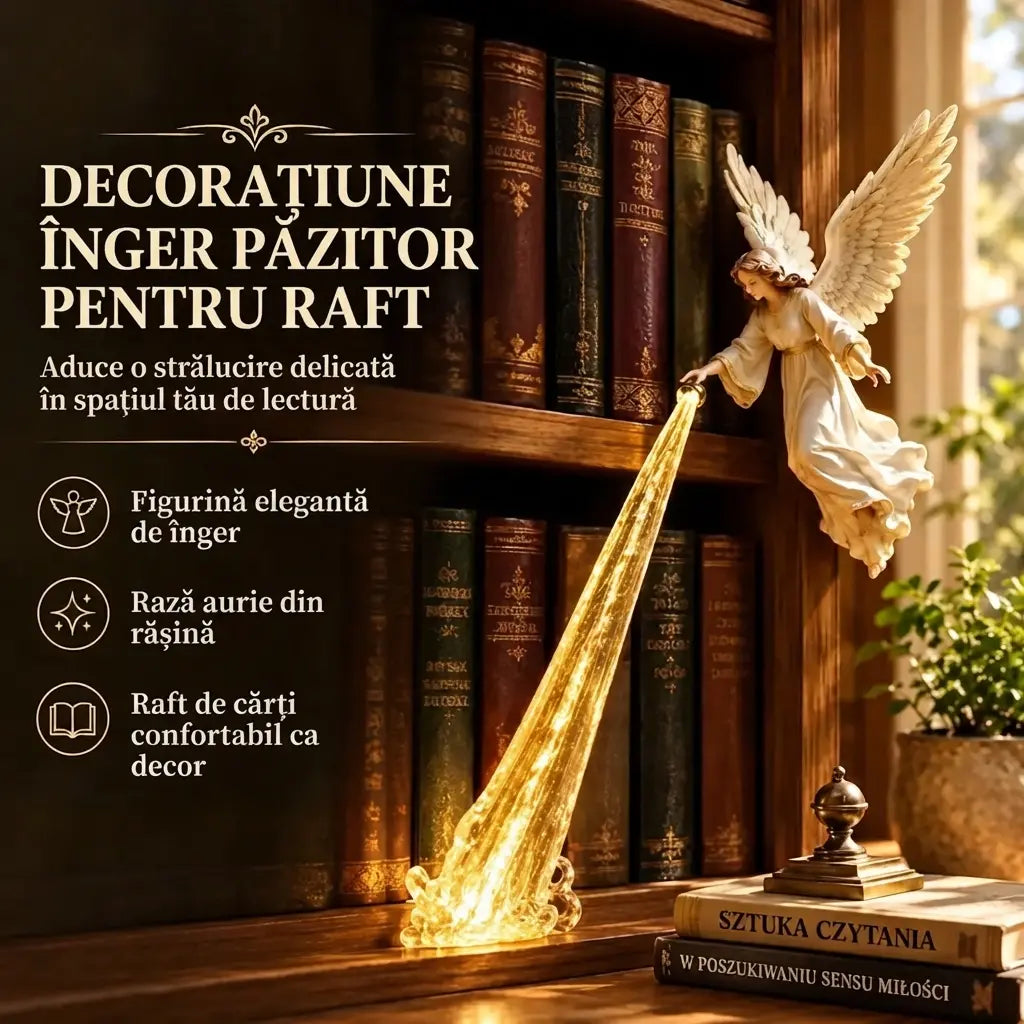 🎃🔥 Decorațiune luminoasă LED 3D în formă de înger | Decorațiune fantastică luminoasă pentru raft