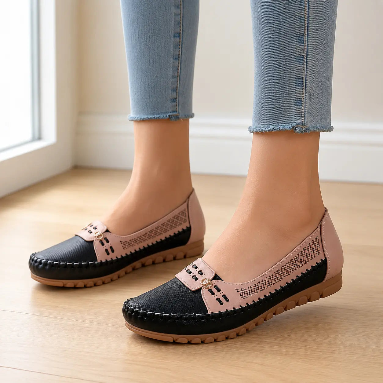 👠 Confort suprem și lejeritate toată ziua! Mocasini de damă cu talpă moale și perforații respirabile (Mărimi disponibile: 36-43)! ✨