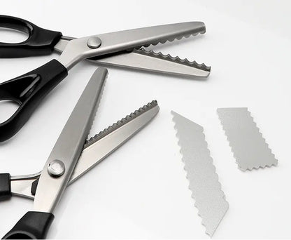 🔥✂️ Foarfecă zimțată pentru țesături, disponibilă în 5 dimensiuni
