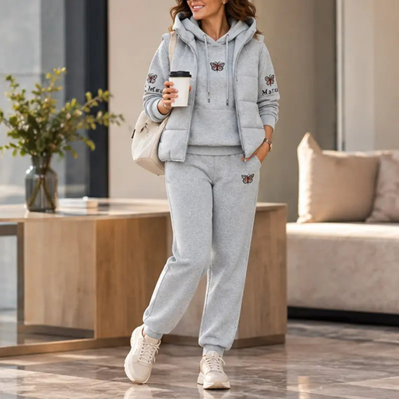 【M-4XL】💟💞Set casual nou din trei piese, din 2026 (vestă + top + pantaloni)