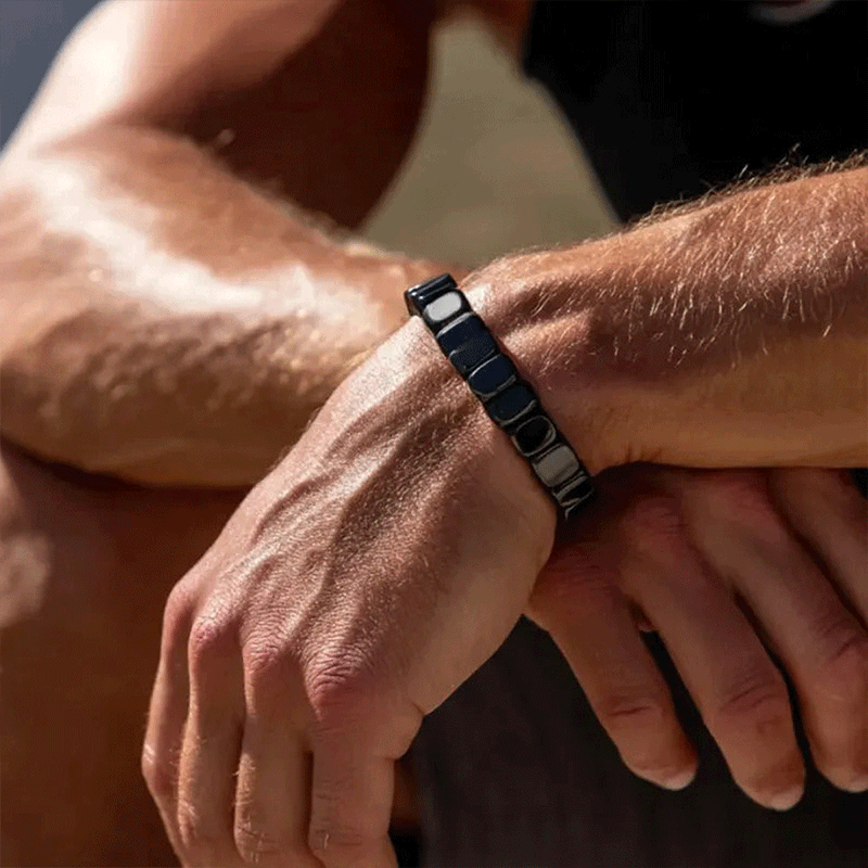 【Compra 1 y llévate 1 gratis】🔥Pulsera de energía de hematita y ónix negro｜Recupera tu fuerza y confianza masculina