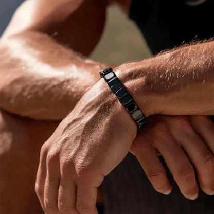 【Compra 1 y llévate 1 gratis】🔥Pulsera de energía de hematita y ónix negro｜Recupera tu fuerza y confianza masculina