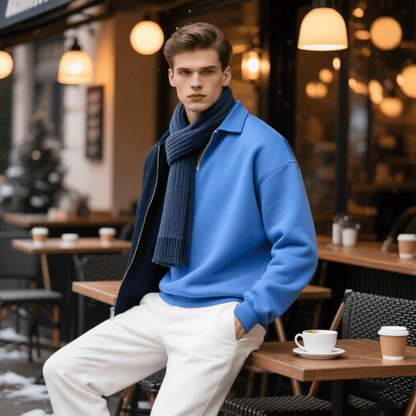 🔥🔥Nowość polowa ceny - promocja【M-3XL】Modne męskie polo z długimi rękawami na jesień i zimą