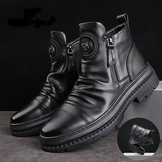 【39-44】Botine pentru bărbați nou-nouțe, realizate din piele de vițel de înaltă calitate, fabricate manual 3806276