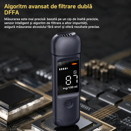 🔥🍷 Alcooltest portabil de precizie – Verifică nivelul de alcool înainte de a conduce