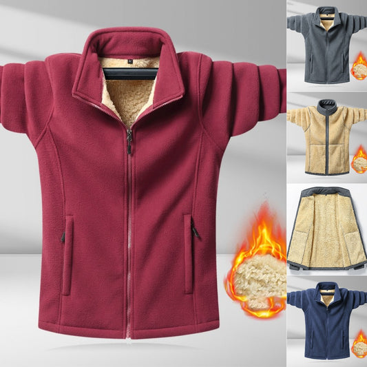 [M- 8XL] Kurtka zimowa z polaru plus size Modna ciepła kurtka-3854064 