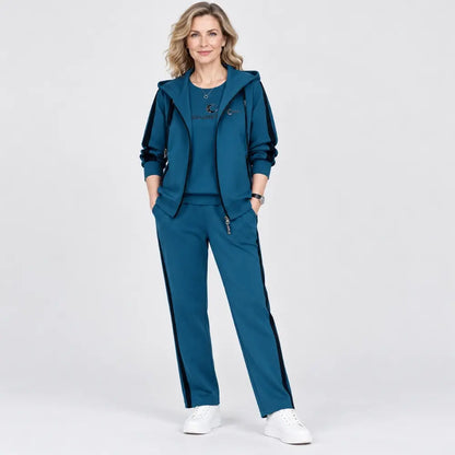 【M-4XL】Set gratuit din 3 piese 2026 – hanorac cu glugă pentru toamnă/iarnă, croială lejeră, stil sport, mărimi mari, pentru mămici