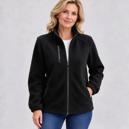 ✨【XL-5XL】Jachetă din fleece pentru femei – potrivită pentru vreme rece; prevăzută cu guler înalt, închidere cu fermoar și croială cambrată; produs nou.