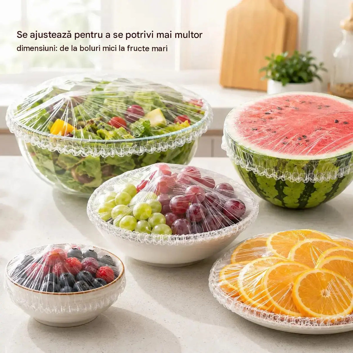 【2 pungi, 200 bucăți】Huse de unică folosință pentru păstrarea prospețimii, din material de uz alimentar