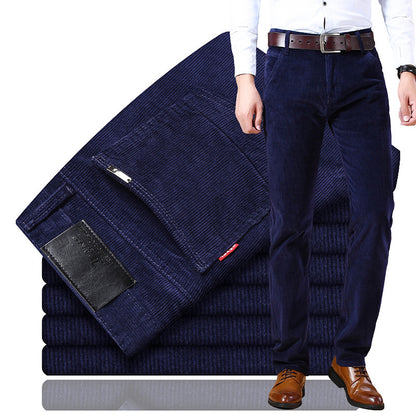 🏆 Best-seller 【-50% reducere 🔥🔥】Pantaloni clasici din reiat pentru bărbați