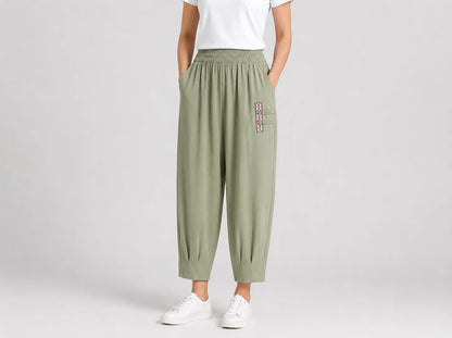 🔥【M‑4XL】👖Pantaloni de vară ușori și respirabili din bumbac‑in – pantaloni moderni casual până la gleznă