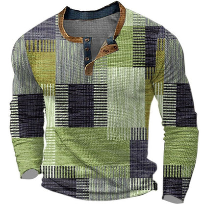 🏆【S–5XL】Noutate pentru toamnă și iarnă – un top elegant pentru bărbați, cu design în contrast și croială confortabilă pentru mărimi mari.