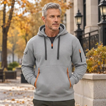 🍂【Ofertă limitată în timp: Reducere 50%🔥】Noutăți toamnă/iarnă: Hanorac bărbătesc cu fermoar și buzunare multiple