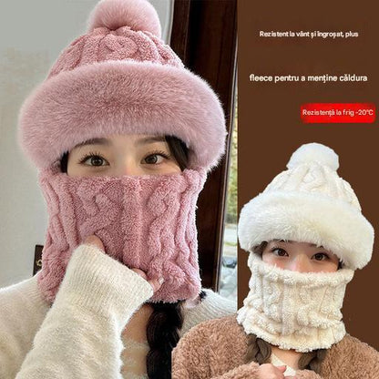 🔥【Ograniczony czas - połowa ceny】🔥🐏Nowy model czapki i szalu, grube i puszyste, odporne na wiatr i chłod