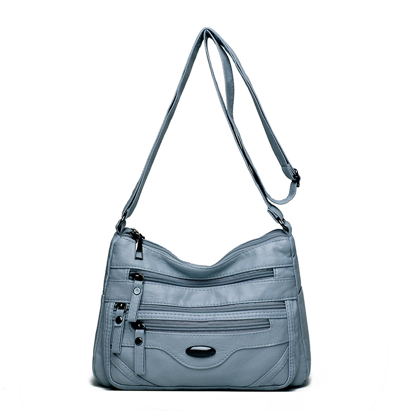 👜💟Geantă de umăr nouă, din piele moale, cu compartimente multiple – elegantă și stilată.