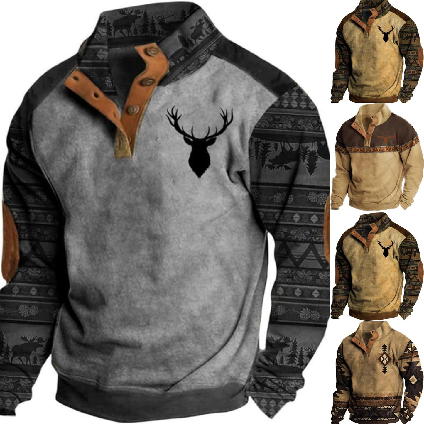 💥🔥【Oferta limitowana czasowo】🔥【S-5XL】Luźna mikina z 3D drukiem, amerykański styl uliczny, na jesień i zimę