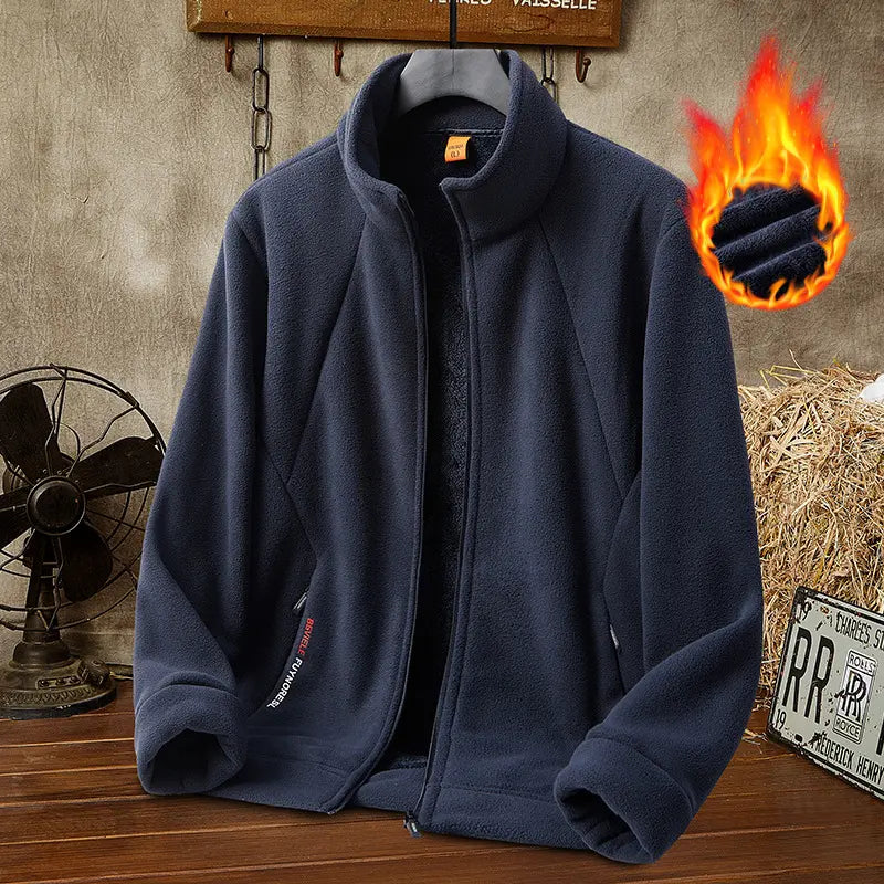 💥【M-5XL】Geacă bărbătească groasă din amestec de lână, cu finisaj tip piele întoarsă – Călduroasă și confortabilă, disponibilă în mărimi mari – Potrivită pentru toamnă și iarnă