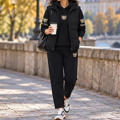 【M-4XL】💟💞Set casual nou din trei piese, din 2026 (vestă + top + pantaloni)