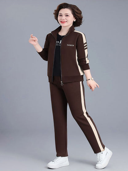 🔥【Купи един, вземи друг безплатно】🔥【Размери M-5XL】【Жакет + Панталони】😍Нова есенна голяма размер спортнакаузал суитка