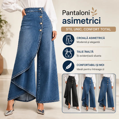 ❤️‍🔥✨【S-3XL】Blugi de damă cu talie înaltă și croială largă, design lejer și elegant