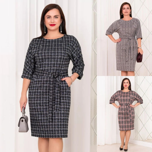 😍🎃【Stil nou pentru toamnă și iarnă】 Rochie elegantă și fermecătoare de mărimi mari 3804290