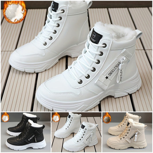 🔥【50% REDUCERE】🥰🥰【35-45】Cizme de zăpadă de iarnă cu fermoar lateral pentru femei 3799185