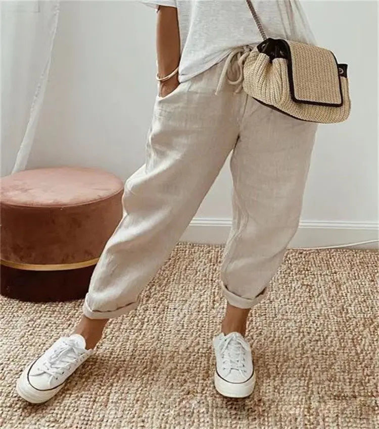 😍💕Ultima zi a promoției -50% Reducere💕Îmbrăcăminte casual din bumbac și in pentru femei