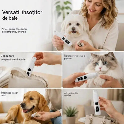 🐱🐶 Pilă electrică pentru unghiile animalelor de companie, cu indicator LED de alimentare