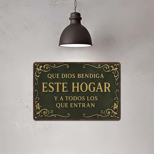 【Kup 1, otrzymaj 1 gratis】Vintage aluminiowa tabliczka ścienna— dekoracja do domu, pokoju modlitwy lub sypialni, 30×20 cm ✨🏠🙏