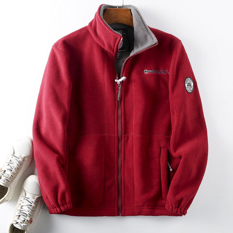 📣📣【S-3XL】Męska, bawełniana, gępna kurtka, dwustronna, wełniana kurtka 