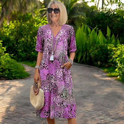 ✨【S-5XL】Iris - O rochie ușoară, lejeră și mulată