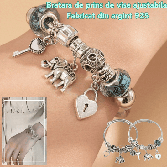 🔥【Ofertă specială】💖✨Brățară reglabilă „Dreamcatcher”din argint 925. Un cadou ideal
