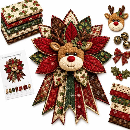 🎇🎄Kit de cusut pentru decor de ușă, cu design de Crăciun matlasat (7 modele)