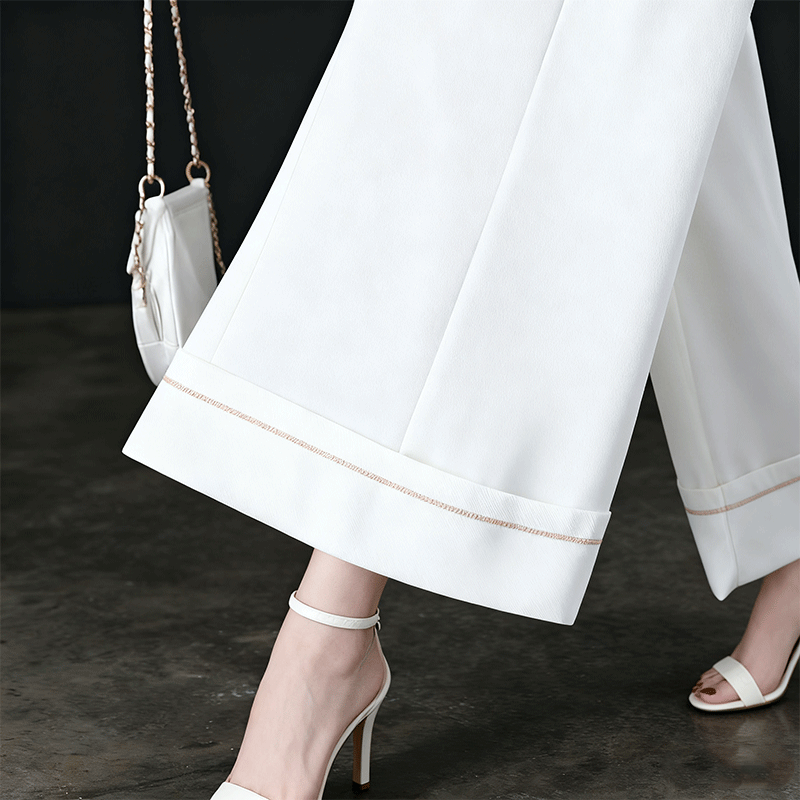 【50% ZĽAVA】Jesenná a zimná dámska módna elegantná dlhá sukňa s voľným padavým strihom, vysoký pás, široká sukňová časť