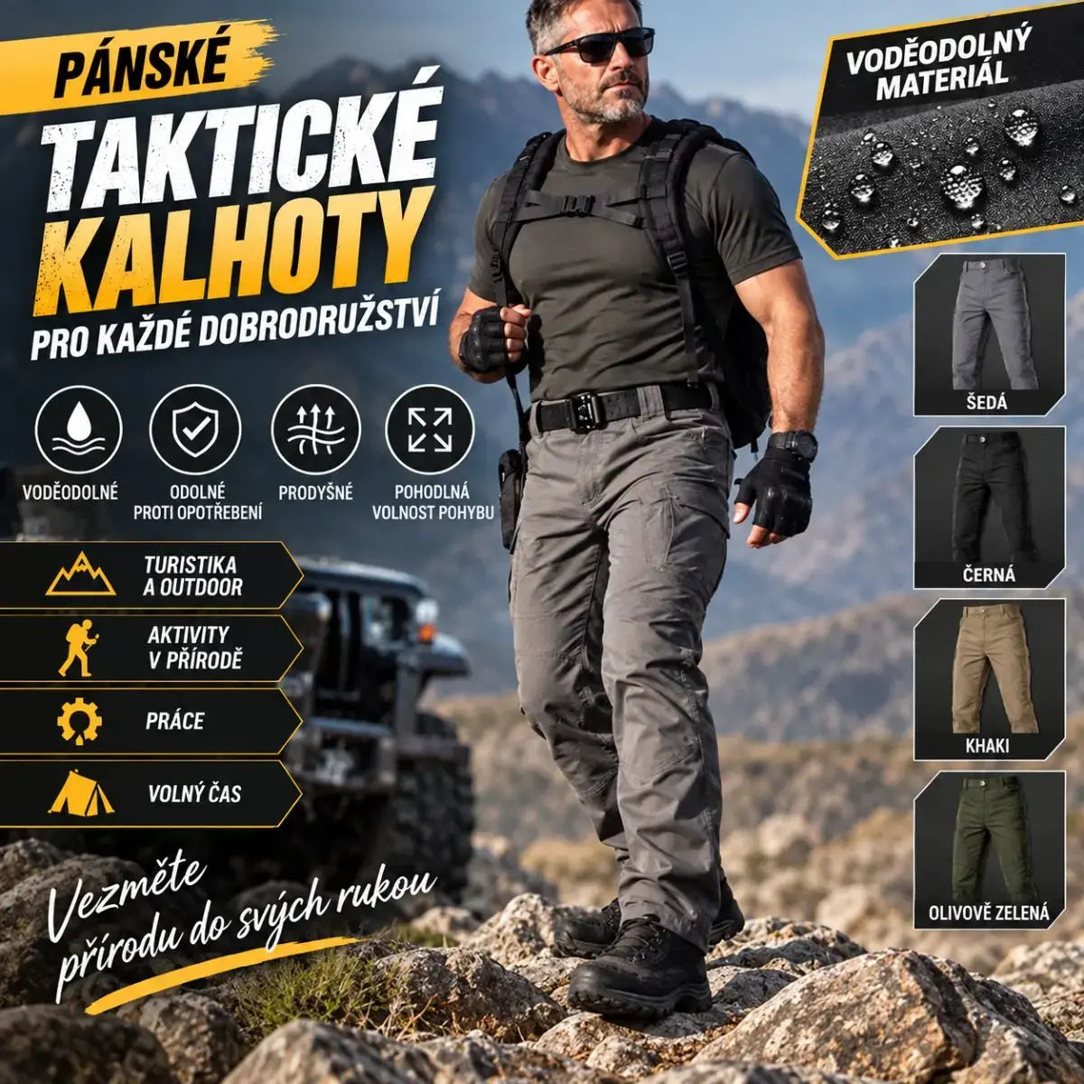 ⏳ Ultima zi de reduceri – 50% reducere 🔥 Pantaloni tactici militari pentru bărbați – rezistenți la vânt și călduroși