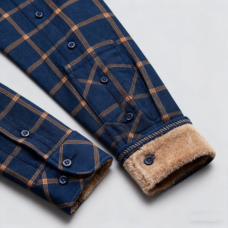 🔥【Mitad de precio por tiempo limitado】👔Camisa cálida de manga larga empresarial para otoño e invierno