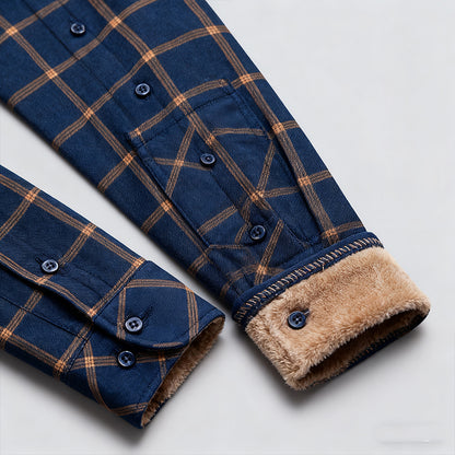 🔥【Mitad de precio por tiempo limitado】👔Camisa cálida de manga larga empresarial para otoño e invierno