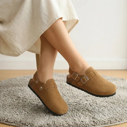 ✨【35-45】Sandale cu platformă, mărimi mari – slip-on, cu închidere cu cataramă – pantofi largi și confortabili pentru femei