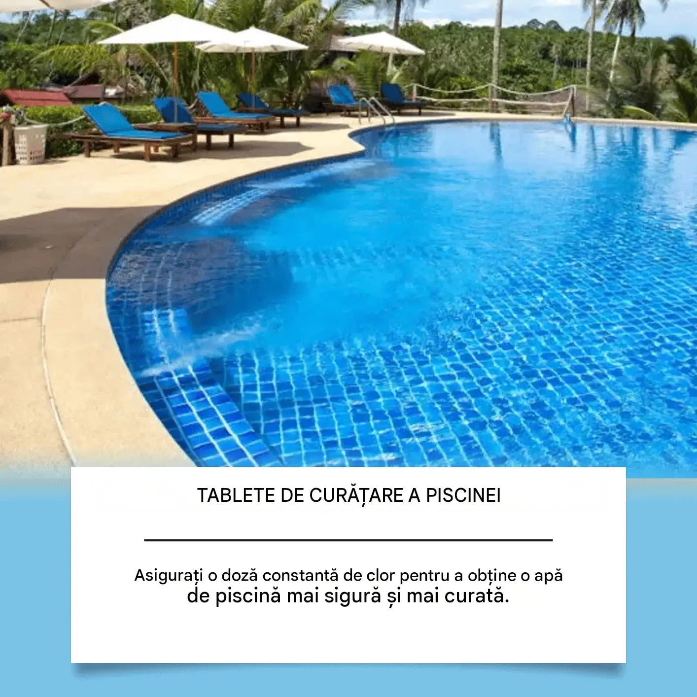 🔥【Cumperi 1, primești 1 gratis】🏊‍♀️💧Tablete de curățare pentru piscine, pentru o apă limpede și transparentă