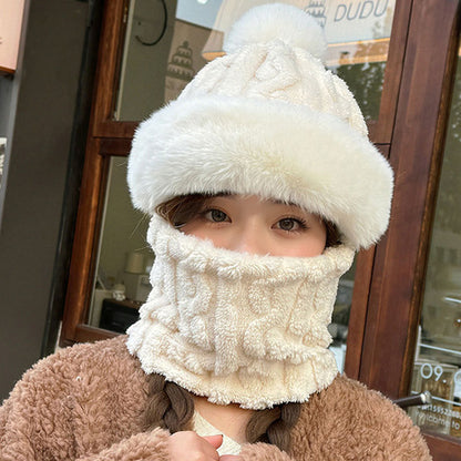 🔥【Ograniczony czas - połowa ceny】🔥🐏Nowy model czapki i szalu, grube i puszyste, odporne na wiatr i chłod