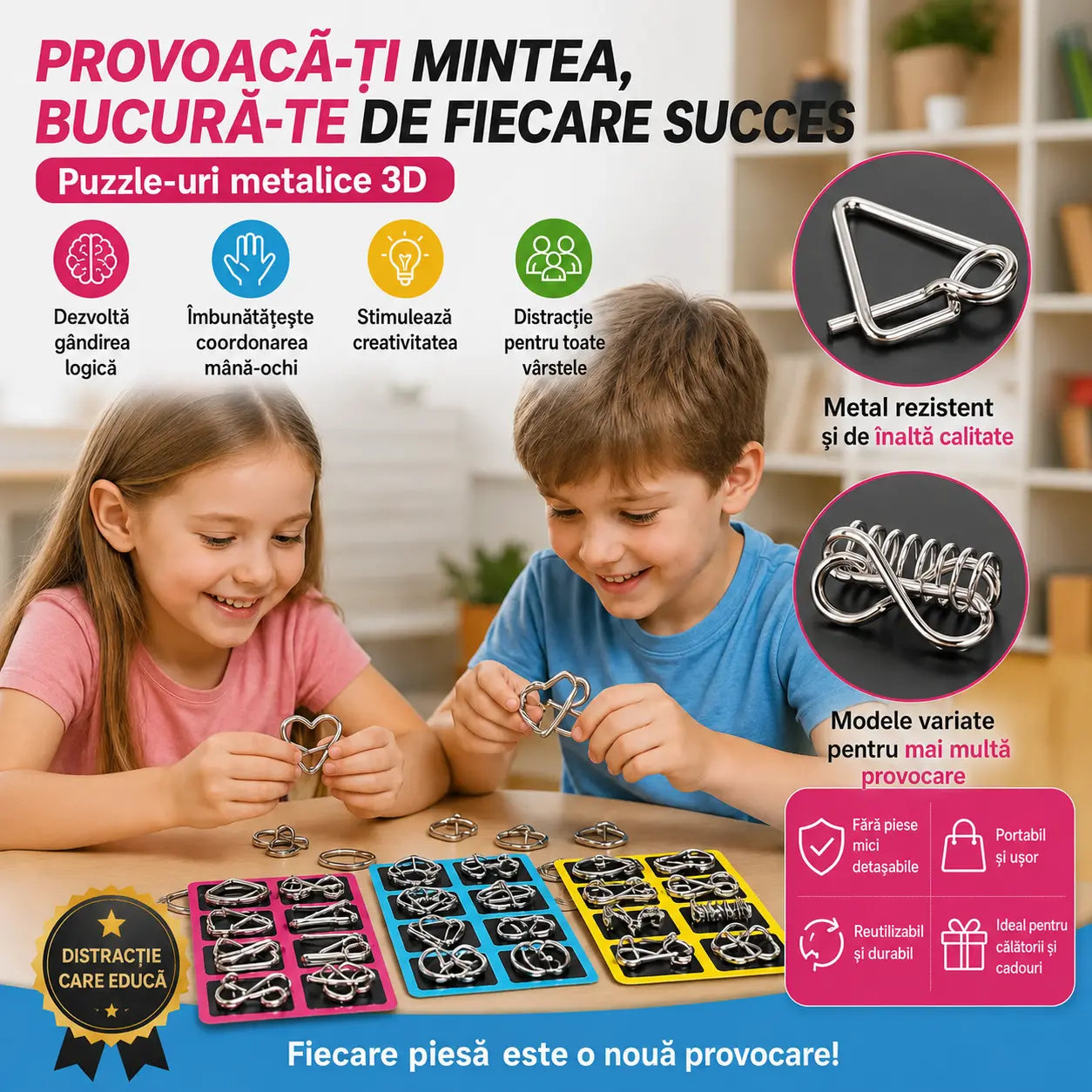 【Set de 3】Jucării pentru copii, dispozitiv inteligent de tractare