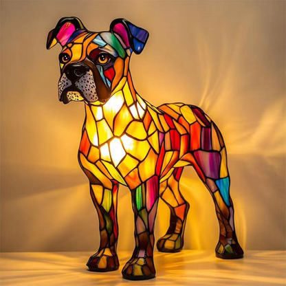✨✨Adornos de resina, luz nocturna LED, figura de arte animal, decoración creativa para oficina y hogar, interruptor con puerto USB