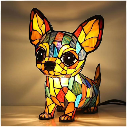 ✨✨Adornos de resina, luz nocturna LED, figura de arte animal, decoración creativa para oficina y hogar, interruptor con puerto USB