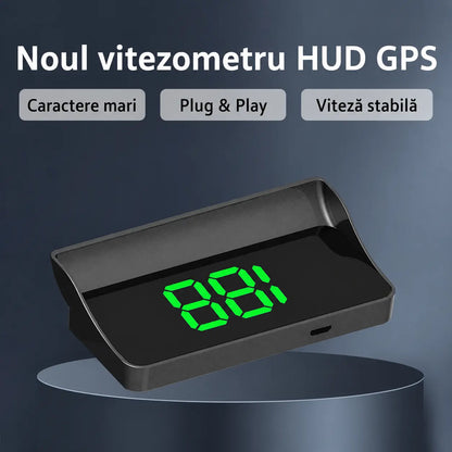 【Navigație GPS auto cu avertizare pentru evitarea obstacolelor】Vitezometru și turometru GPS de ultimă generație, cu afișaj HUD