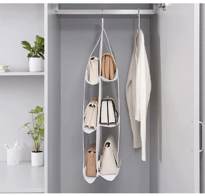 【50% de descuento】Bolsa de almacenamiento con diseño de suspensión de dos lados, con seis capas