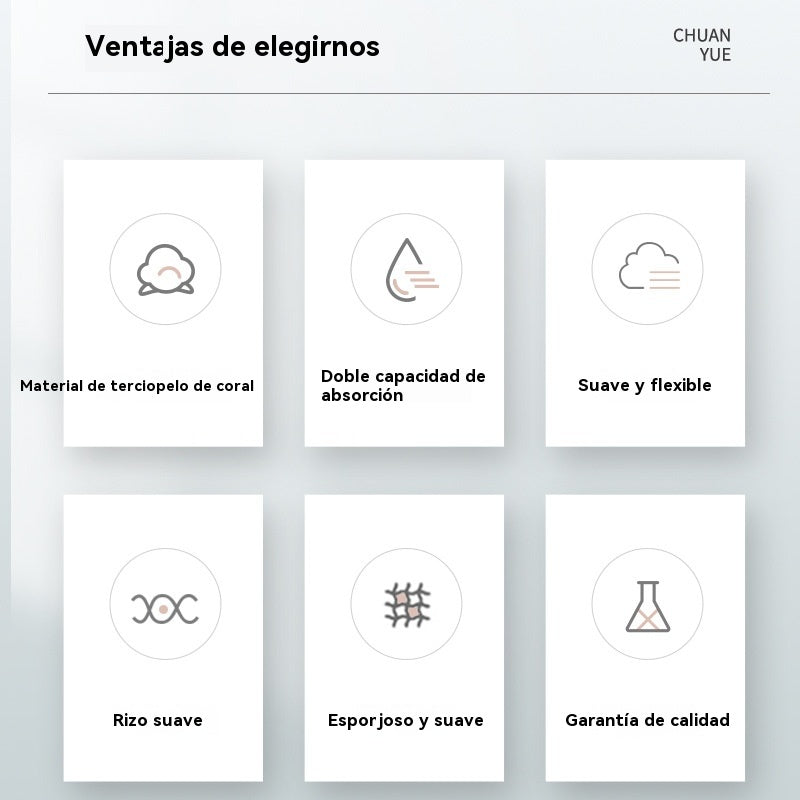 🔥50%OFF🔥🎀🛀Gorro de ducha a prueba de golpes, de secado rápido y con champú súper absorbente😍