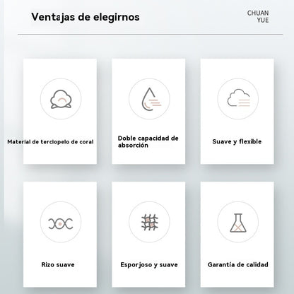 🔥50%OFF🔥🎀🛀Gorro de ducha a prueba de golpes, de secado rápido y con champú súper absorbente😍