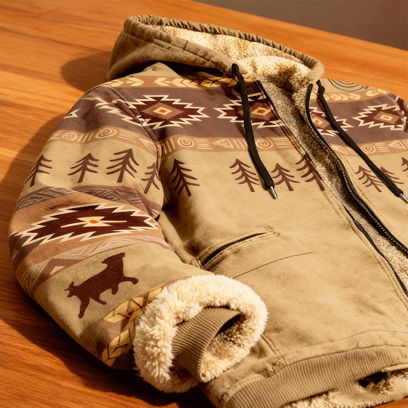 【Polovičná cena na jeseň a zimu】Pánska jesenná a zimná bunda, vysokokvalitný voľný štýl, hrubý plyš, teplá a pohodlná