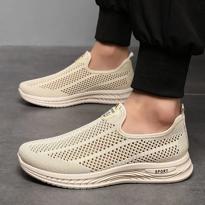 🔥【39-44】Pantofi casual pentru bărbați din material tip plasă – respirabili, confortabili și antiderapanți, cu un design care permite încălțarea și descălțarea ușoară.